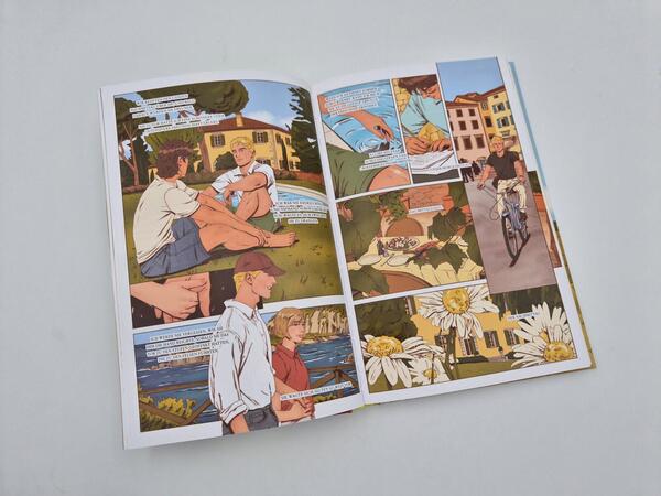 Außenansicht des Buches „Call me by your Name“