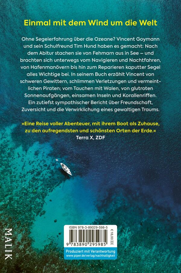 Rückansicht des Buches „Segeljungs“ 