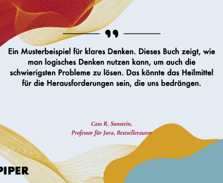 Begeisterte Stimme von Cass R. Sunstein zu „Smart Thinking für das dritte Jahrtausend“