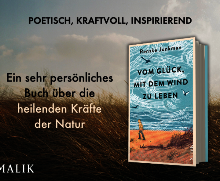 Buchcover mit gestaltetem Hintergrund und Headline
