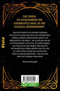 Rückansicht des Buches „Crashing Stars“ 