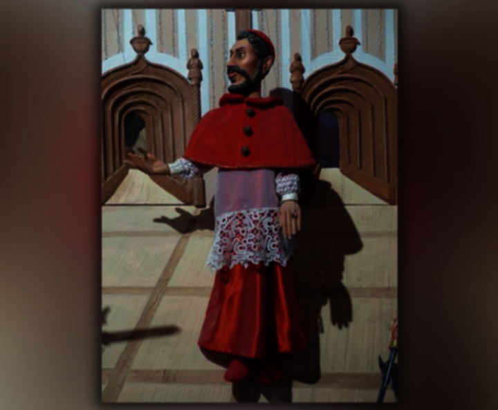 Marionette eines Bischofs