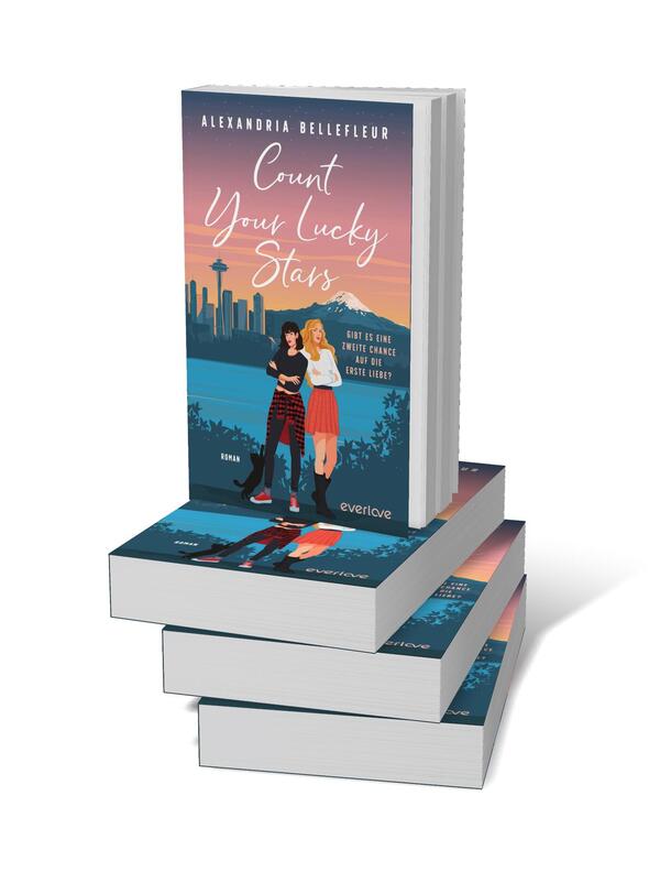 Bücherstapel des Buches „Count your lucky Stars – Gibt es eine zweite Chance auf die erste Liebe?“