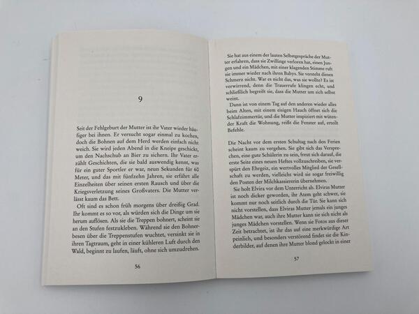 Innenansicht des Buches „Das Mädchen“