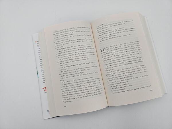 Innenansicht des Buches „In den Farben des Dunkels“