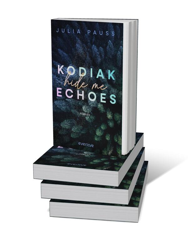 Bücherstapel des Buches „Kodiak Echoes – Hide me“