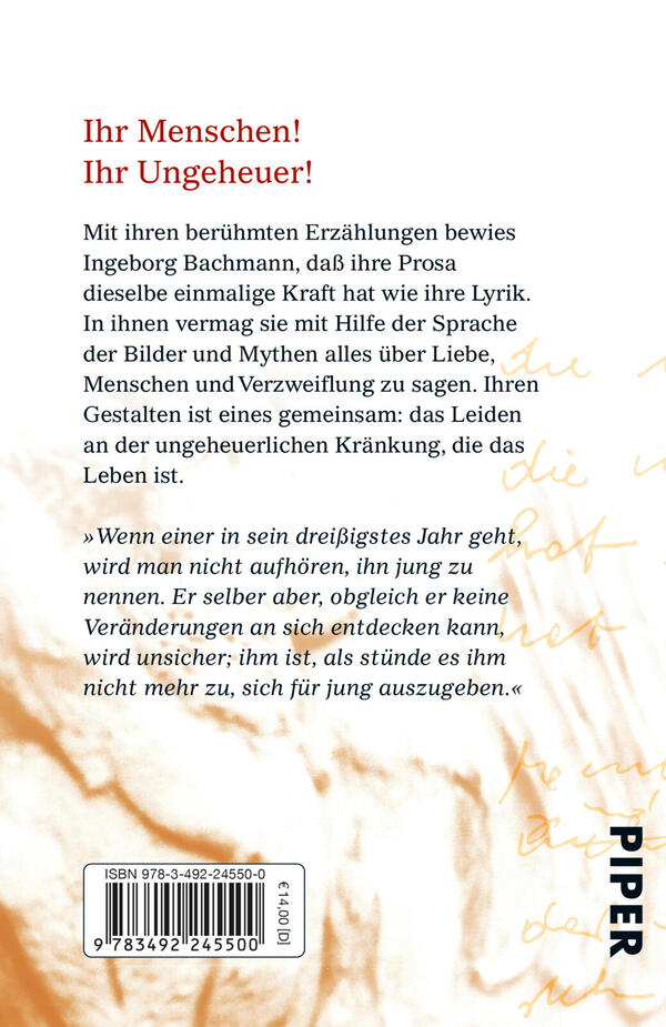Rückansicht des Buches „Das dreißigste Jahr“