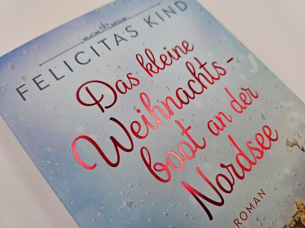 Außenansicht des Buches „Das kleine Weihnachtsboot an der Nordsee“