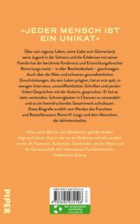 Rückansicht des Buches „Remo Largo – Ein Leben für die Kinder“
