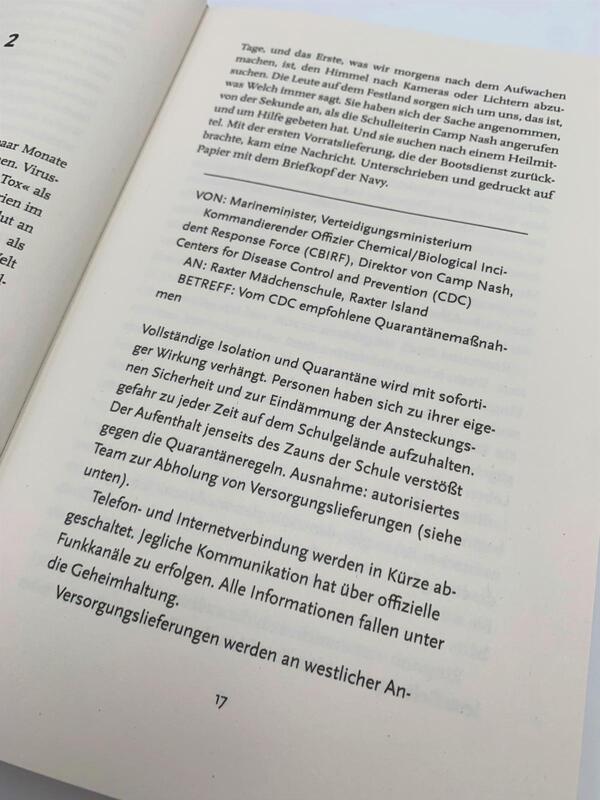 Innenansicht des Buches „Wilder Girls“