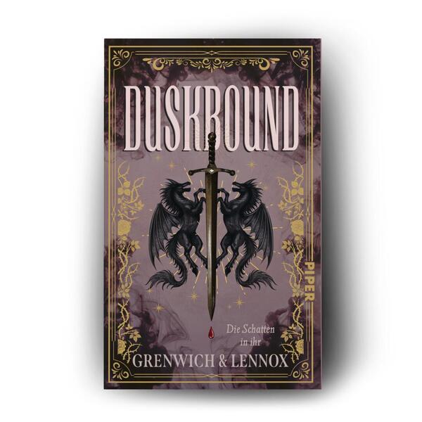 Außenansicht des Buches „Duskbound“