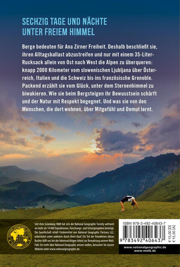 Rückansicht des Buches „Alpensolo“