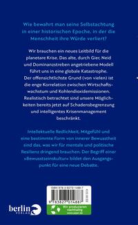 Rückansicht des Buches „Bewusstseinskultur“