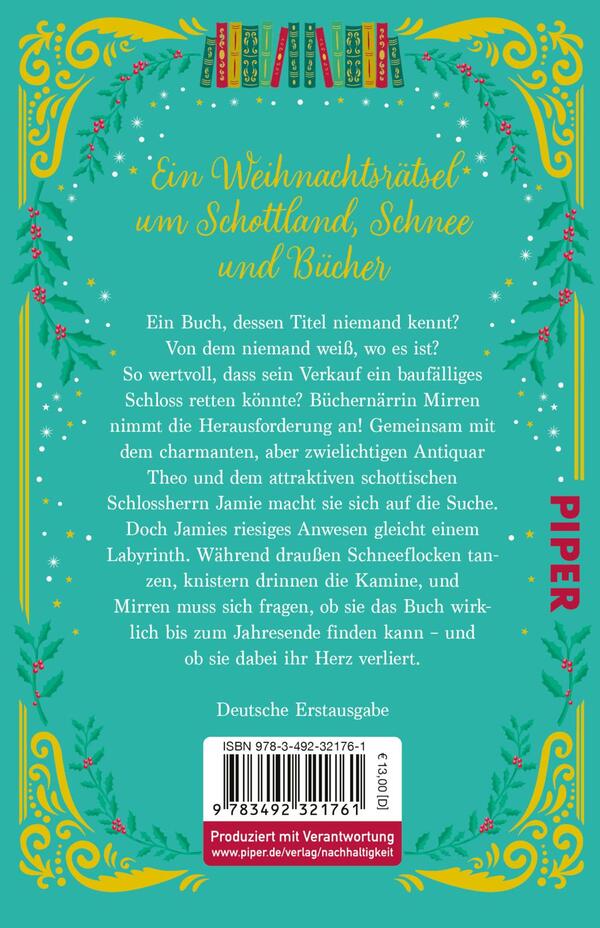 Rückansicht des Buches „Die geheime Weihnachtsbibliothek“