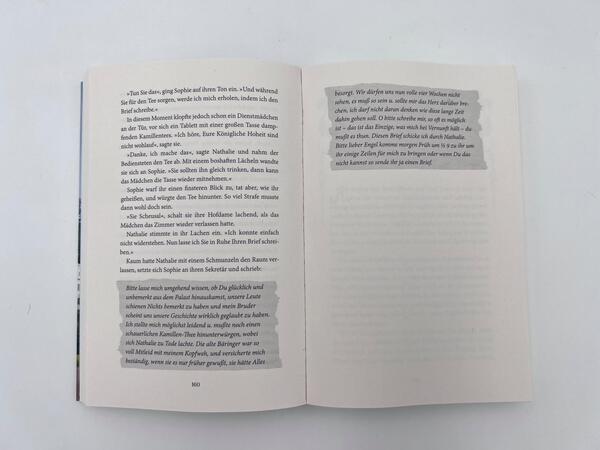 Innenansicht des Buches „Sisis Schwester“