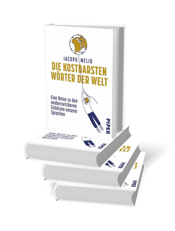 Bücherstapel des Buches „Die kostbarsten Wörter der Welt“