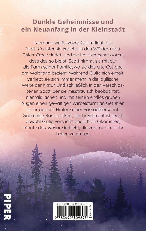 Rückansicht des Buches „Silent Whispers – Wie Stimmen im Wind“