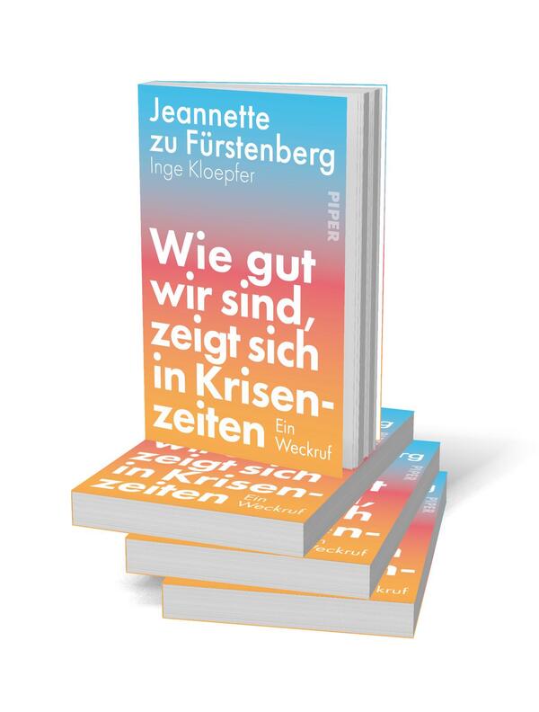 Bücherstapel des Buches „Wie gut wir sind, zeigt sich in Krisenzeiten “