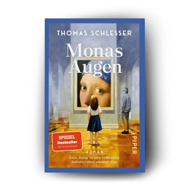 Außenansicht des Buches „Monas Augen – Eine Reise zu den schönsten Kunstwerken unserer Zeit“