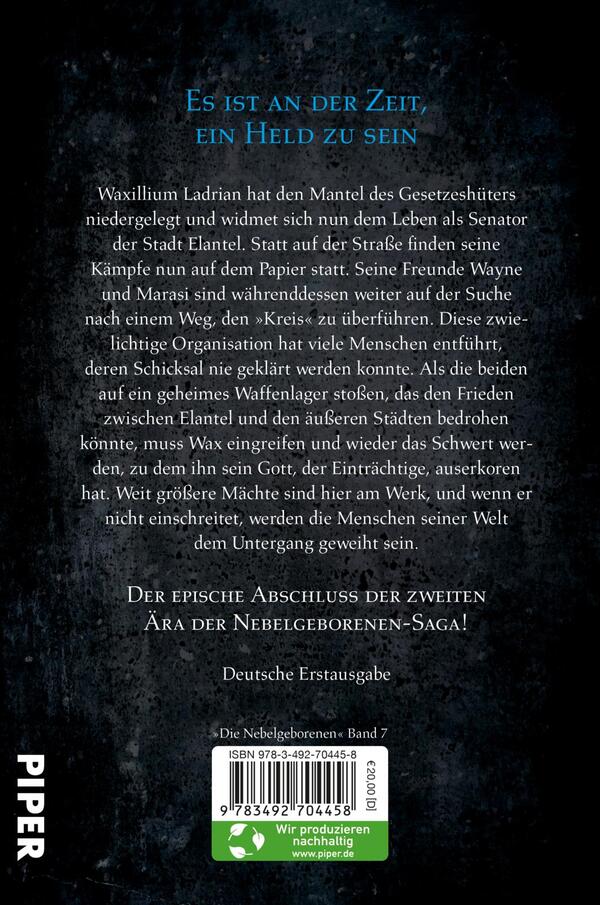 Rückansicht des Buches „Metall der Götter“