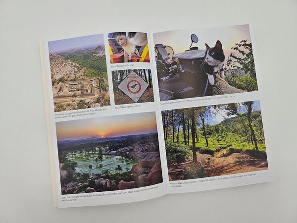 Außenansicht des Buches „Mit der Katze weiter um die Welt“