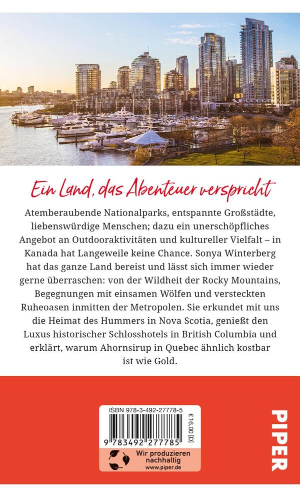 Rückansicht des Buches „Gebrauchsanweisung für Kanada“