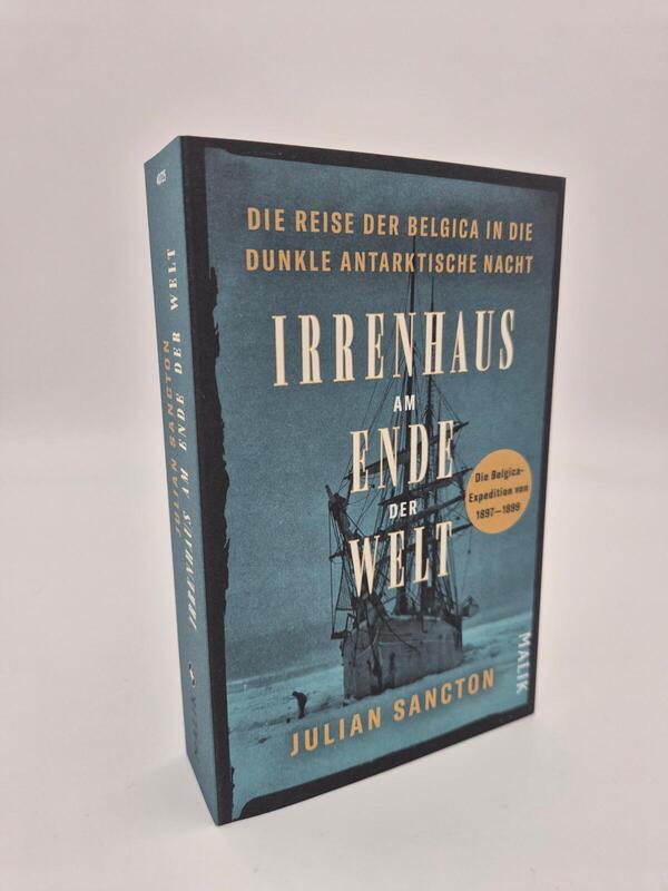 Außenansicht des Buches „Irrenhaus am Ende der Welt“