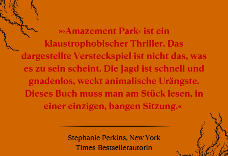 Pressestimme zu Kiersten Whites „Amazement Park“