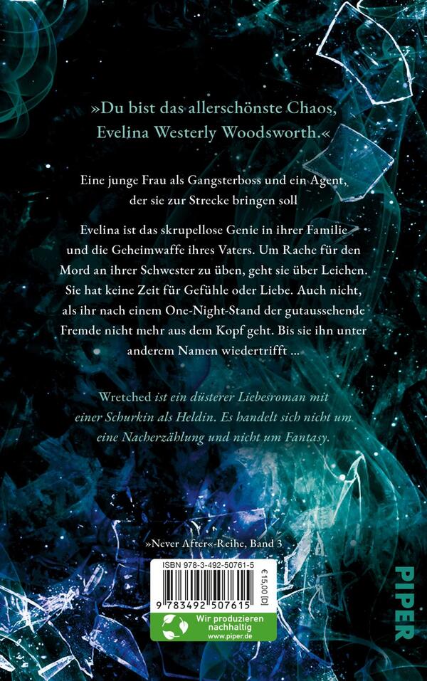 Rückansicht des Buches „Wretched“ 
