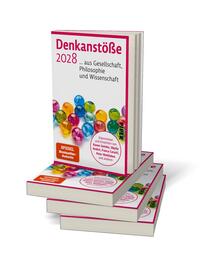 Bücherstapel des Buches „Denkanstöße 2028“