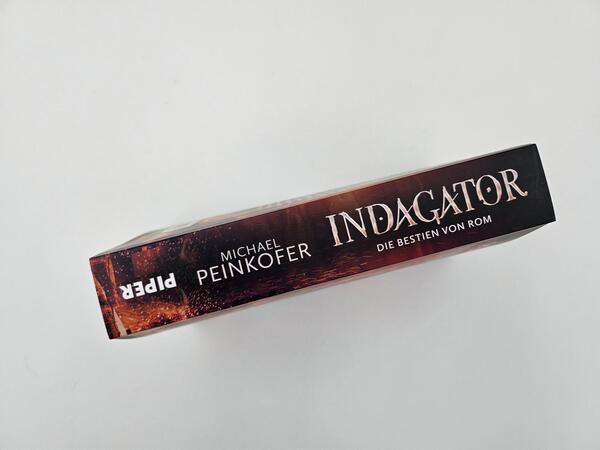 Außenansicht des Buches „Indagator – Die Bestien von Rom“