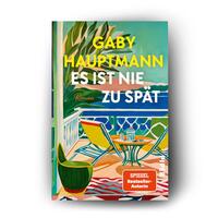 Außenansicht des Buches „Es ist nie zu spät“