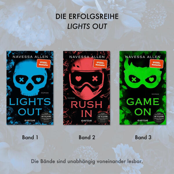 Außenansicht des Buches „Rush In“