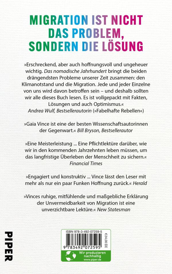 Rückansicht des Buches „Das nomadische Jahrhundert“