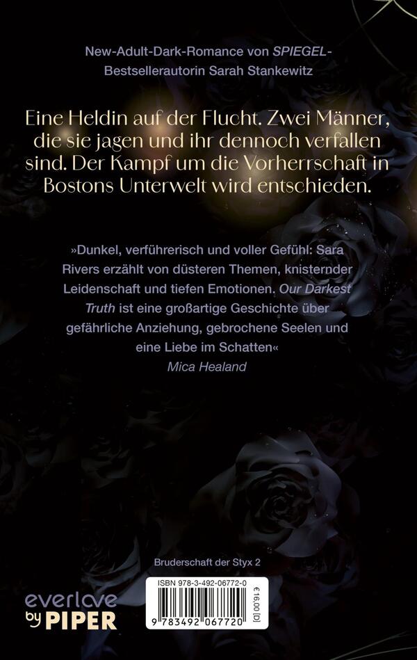 Rückansicht des Buches „Our darkest Truth“