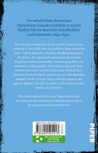 Rückansicht des Buches „Unheilvolles Kreta“