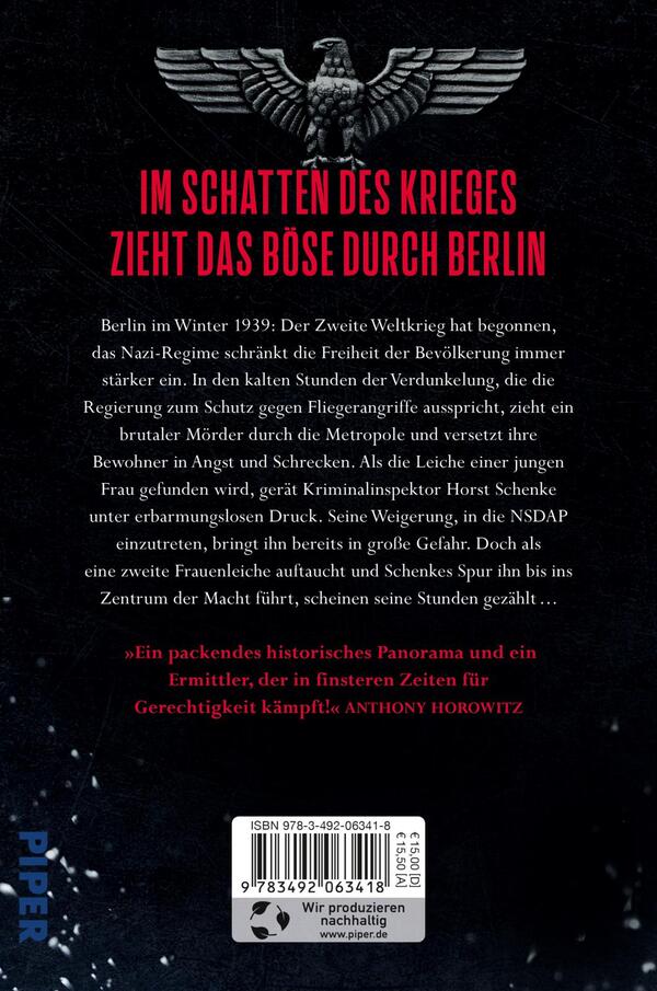 Rückansicht des Buches „Verdunkelung“