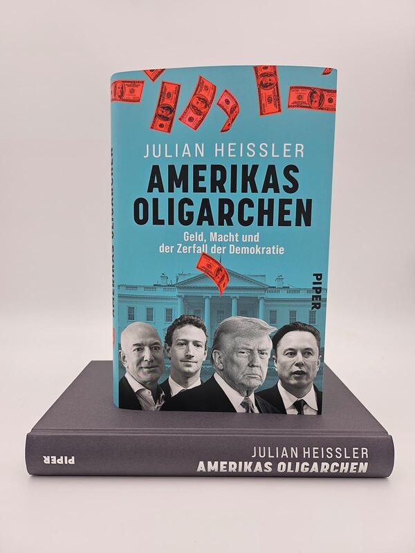 Außenansicht des Buches „Amerikas Oligarchen“