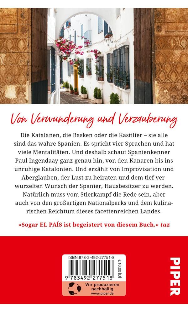 Rückansicht des Buches „Gebrauchsanweisung für Spanien“