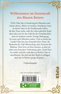 Rückansicht des Buches „Café Altschwabing“