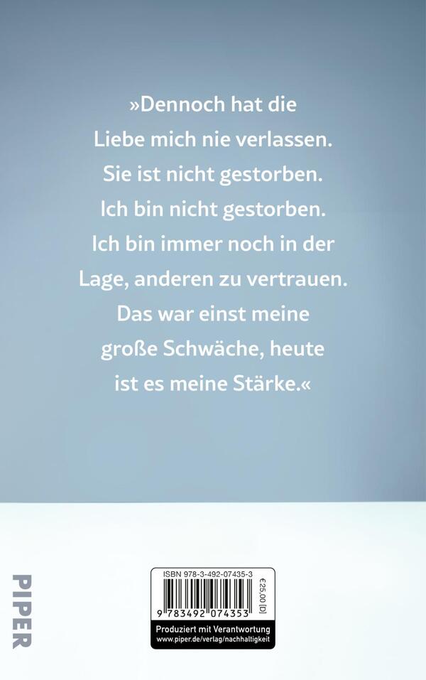 Rückansicht des Buches „Eine Hymne an das Leben“