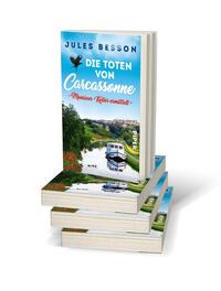 Bücherstapel des Buches „Die Toten von Carcassonne “