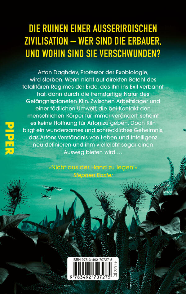 Rückansicht des Buches „Der Symbiont“