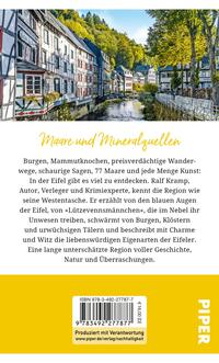 Rückansicht des Buches „Gebrauchsanweisung für die Eifel“ 