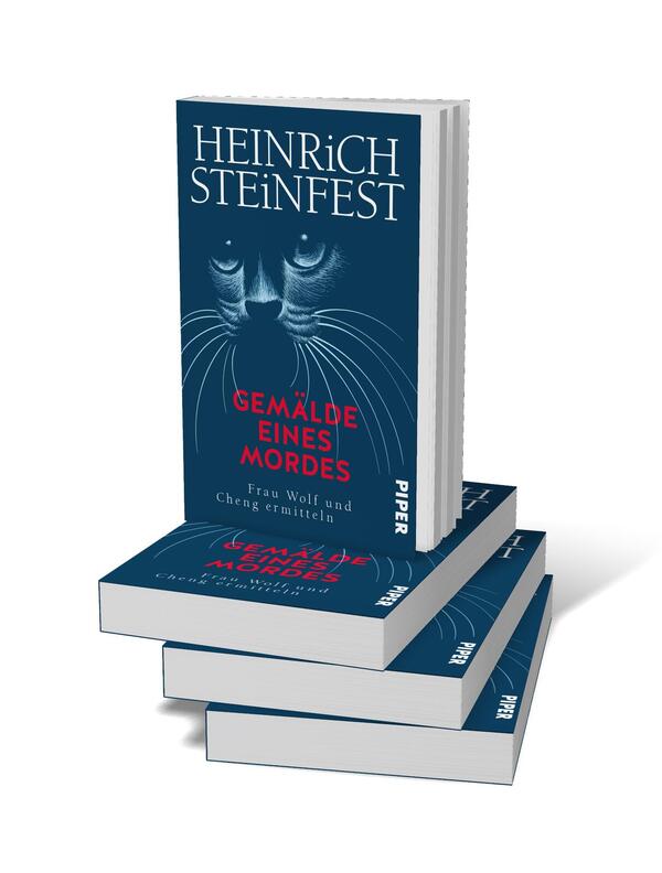 Bücherstapel des Buches „Gemälde eines Mordes“
