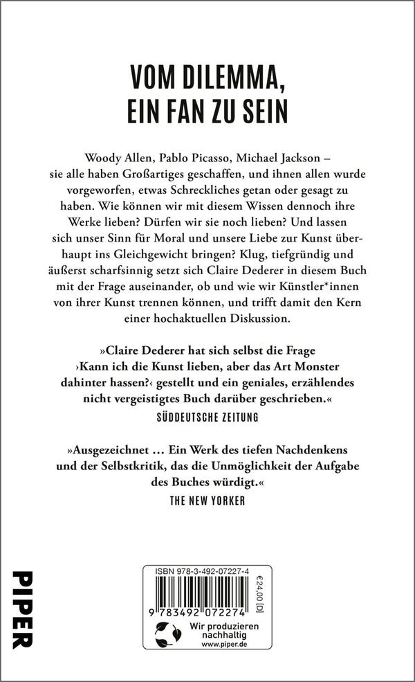Rückansicht des Buches „Genie oder Monster“