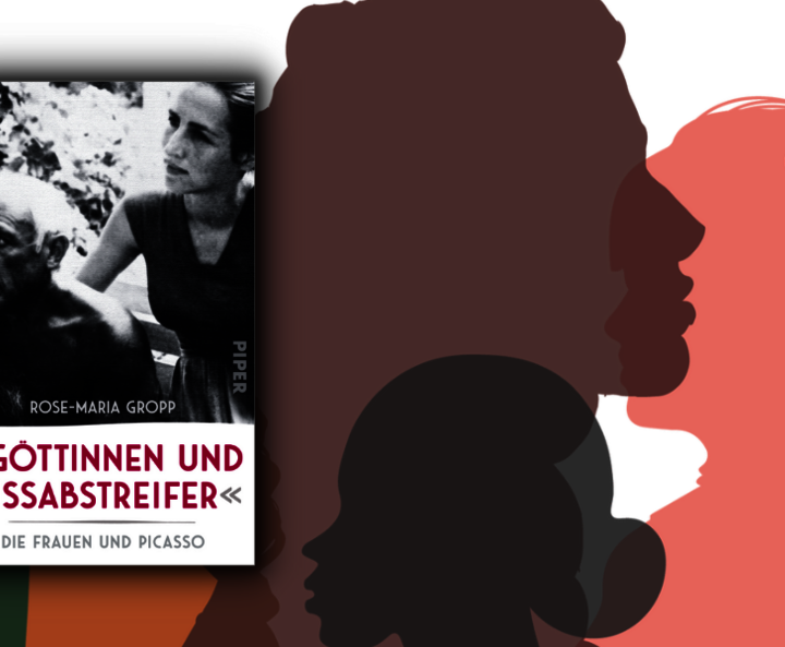 Rose-Maria Gropps „Göttinnen und Fußabstreifer“ Cover vor bunten Frauensilhouetten