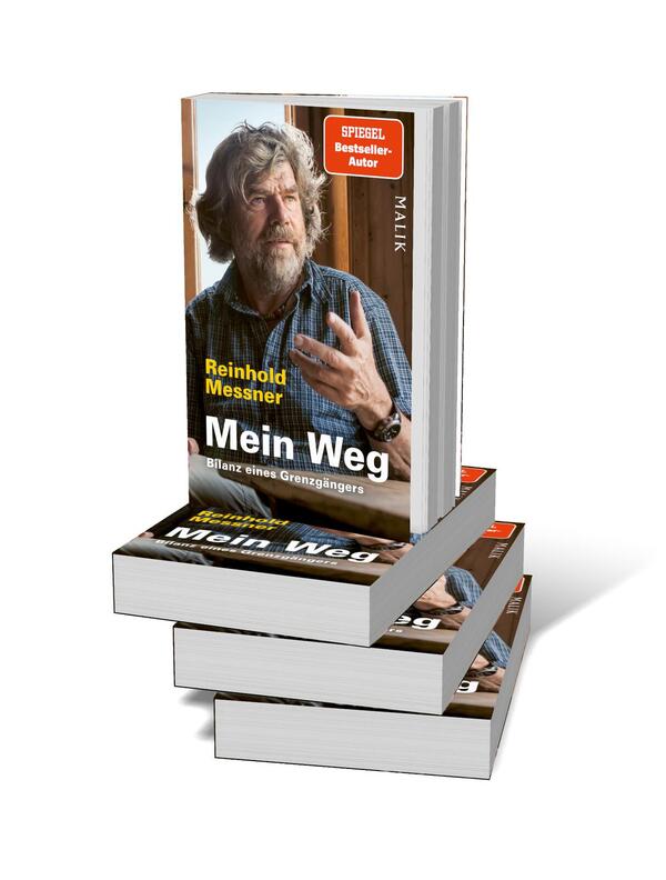 Bücherstapel des Buches „Mein Weg“