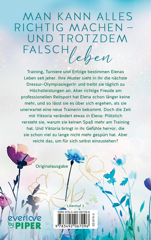 Rückansicht des Buches „Wildflower Dreams“