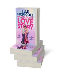 Bücherstapel des Buches „Unapologetic Love Story – Er sucht die Schlagzeile. Sie liefert ihm den Plot Twist.“